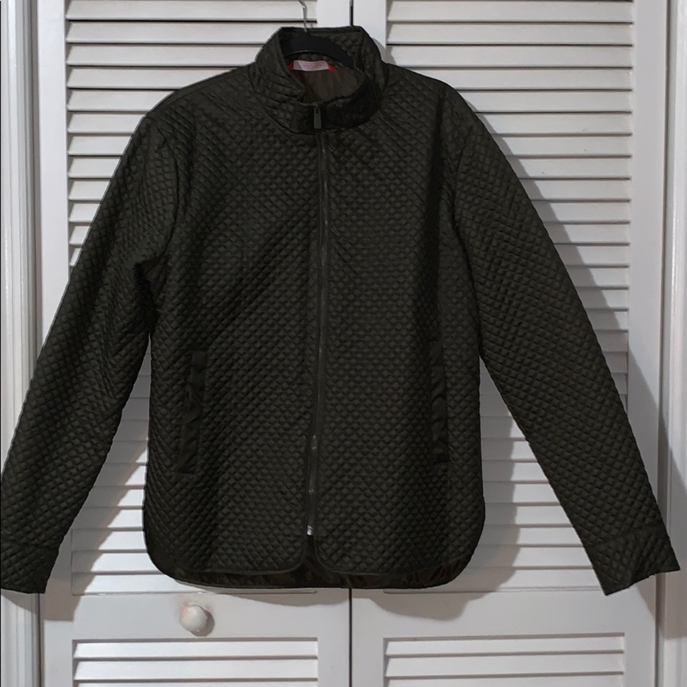 Zara Hunter Green Bomber Jacket